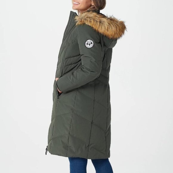 Arctic Expedition Chevron Quilted Down Coat - Picture 2 of 12